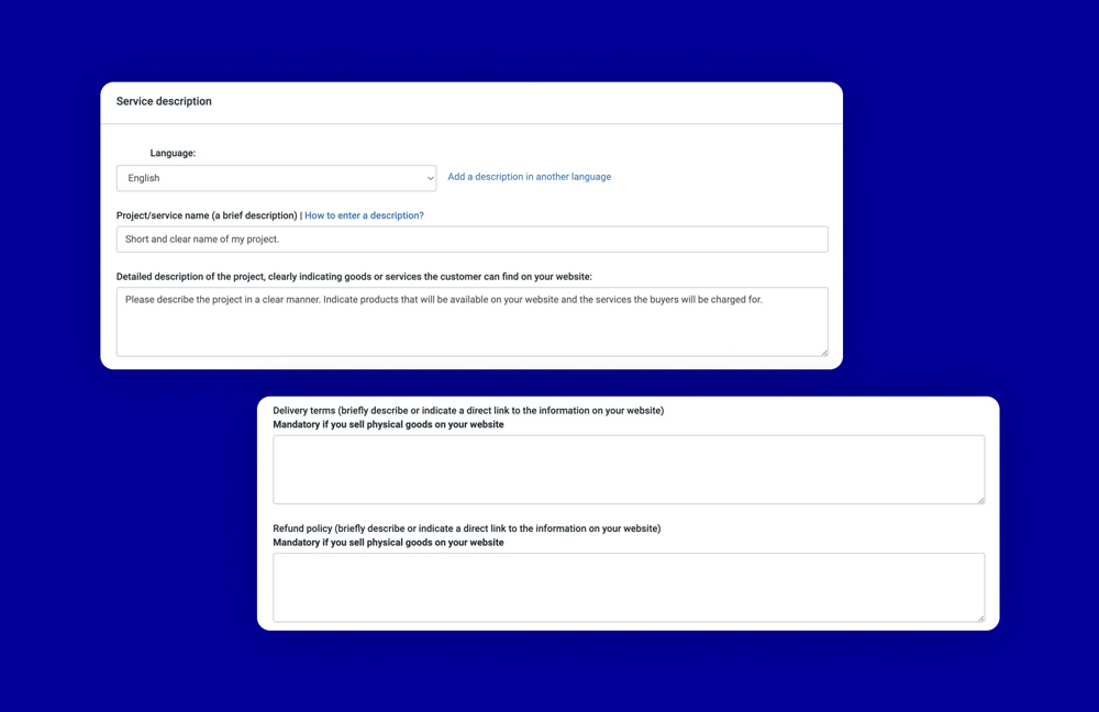 Creating a payment collection project on Paysera.