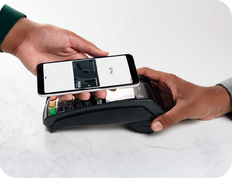Paying using your paysera signature card through google pay app